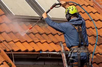Démoussage et hydrofuge de toiture à Domjean